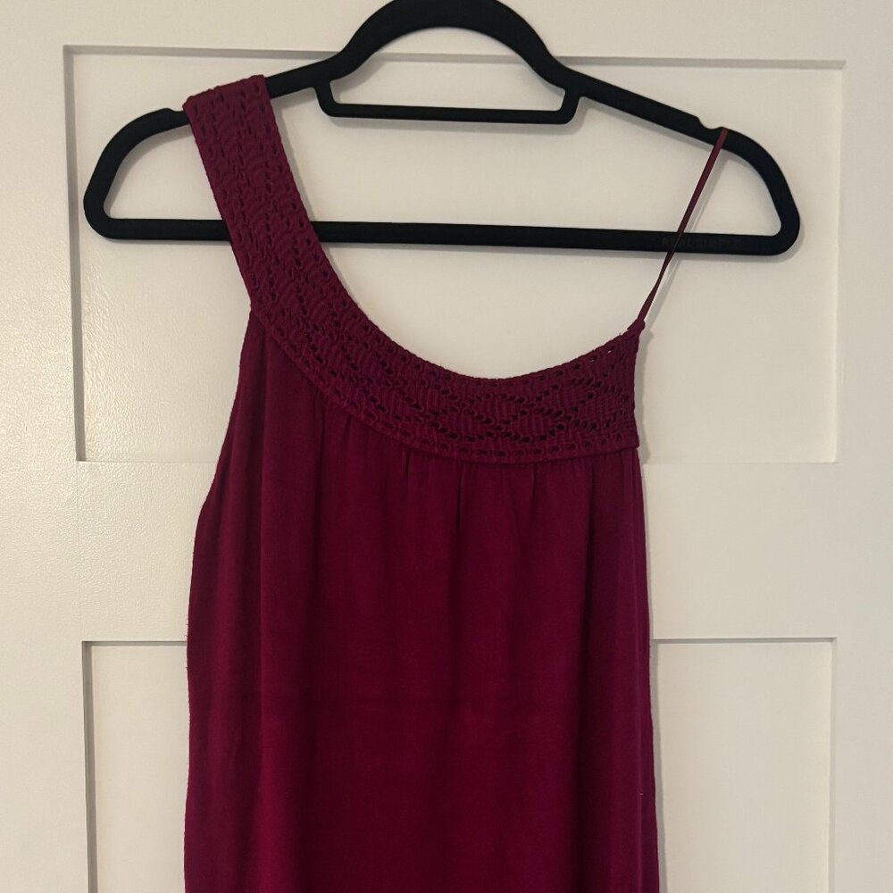 Grecian style one-shoulder Mango dress